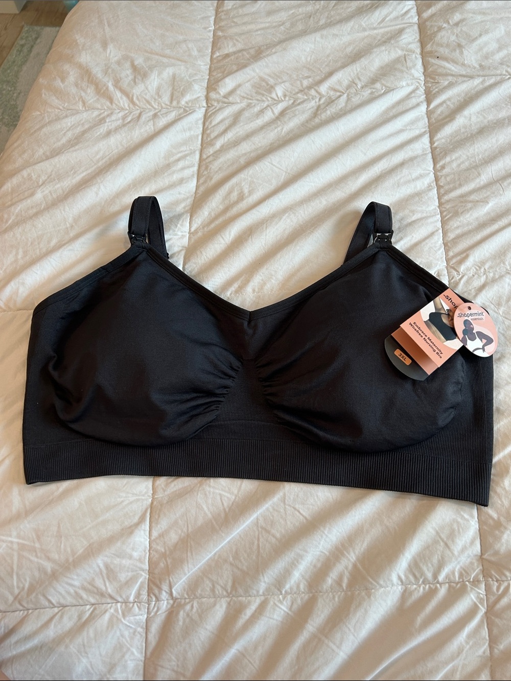 Shapermint Black Seamless Maternity Bra
NWT